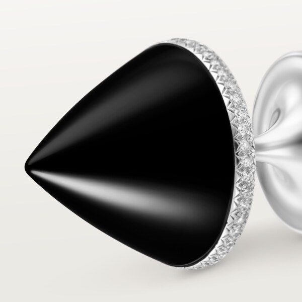 Clash [Un]limited Ring White gold, onyx, diamonds